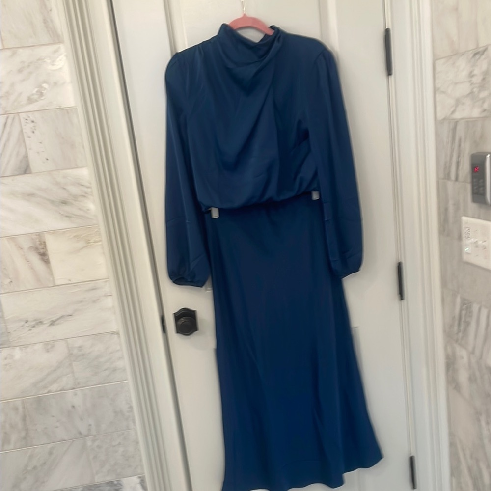 Elegant Blue Women's Dress